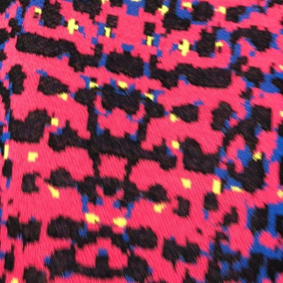 M  Missoni Bright Multicolor Jacquard Knit flared Midi skirt Red Blue inkblot 42 - Picture 7 of 14